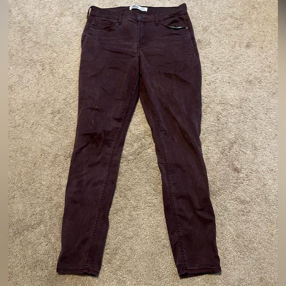 Old Navy Denim - Old navy rockstar super skinny jeans purple size 8